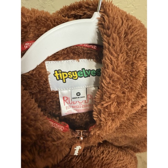 Tipsy Elves Reindeer Costume with Red and Cream Accents - Picture 7 of 8